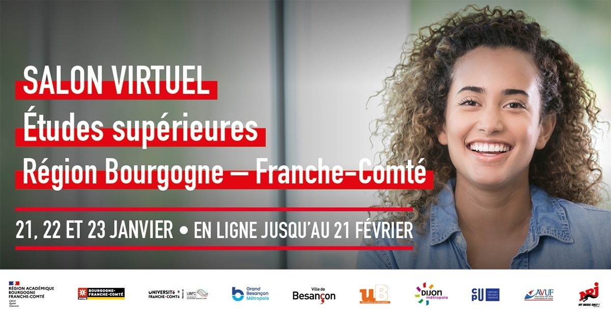 Salon de L'Etudiant Bourgogne-Franche-Comté 21,22,23 janvier 2021