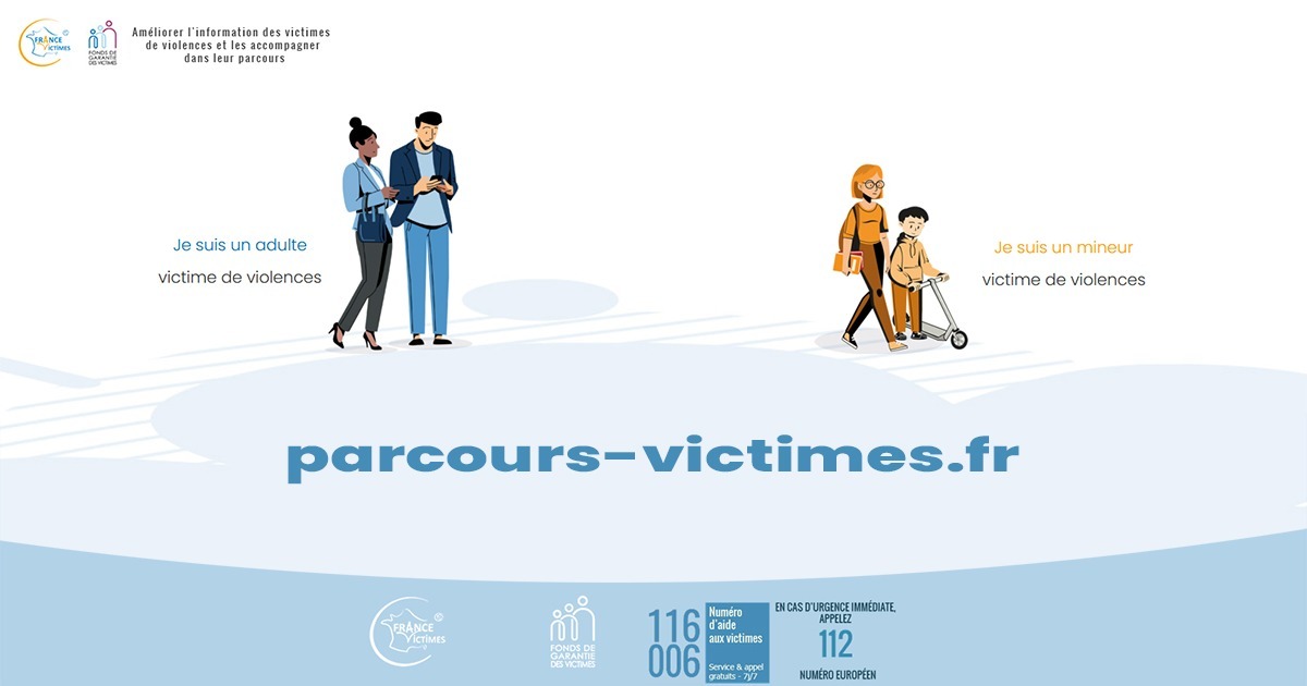 Page d'accueil de parcours-victime.fr